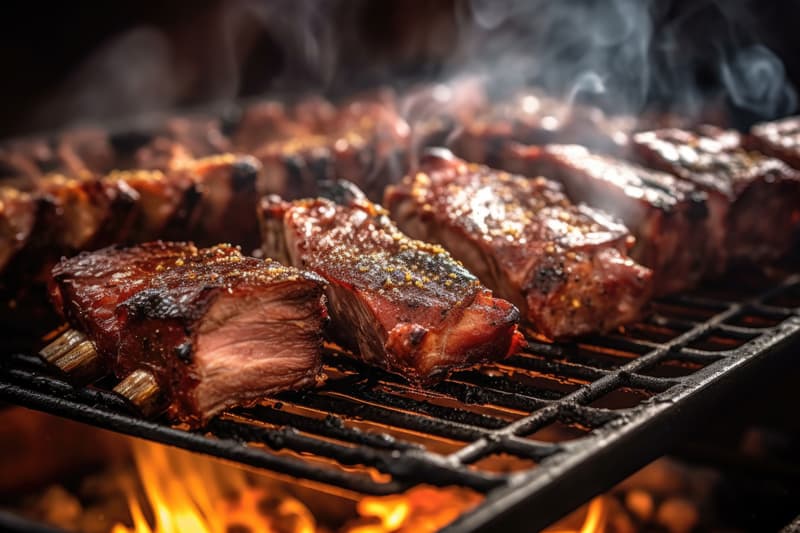 Restaurante especializado en carnes y pescados a la brasa